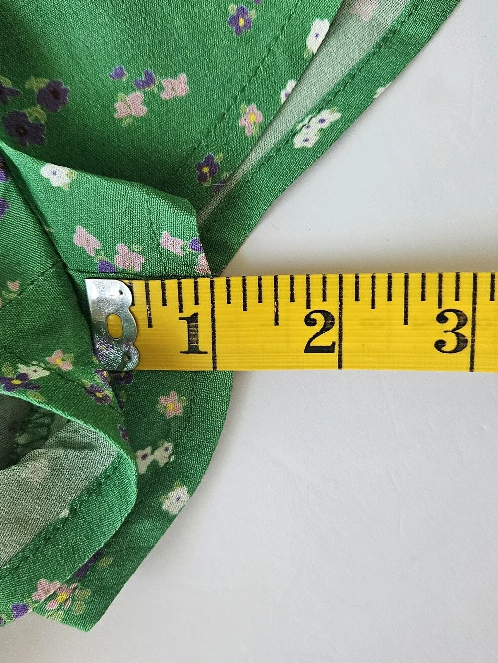 ee:some Floral 2 Piece Set Medium Green Tank Top Shorts Lace Trim Cottagecore